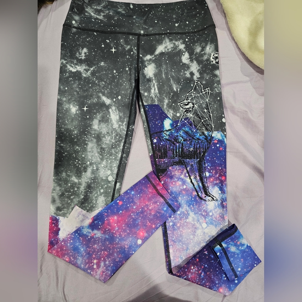 Feed Me Fight Me Galaxy leggings